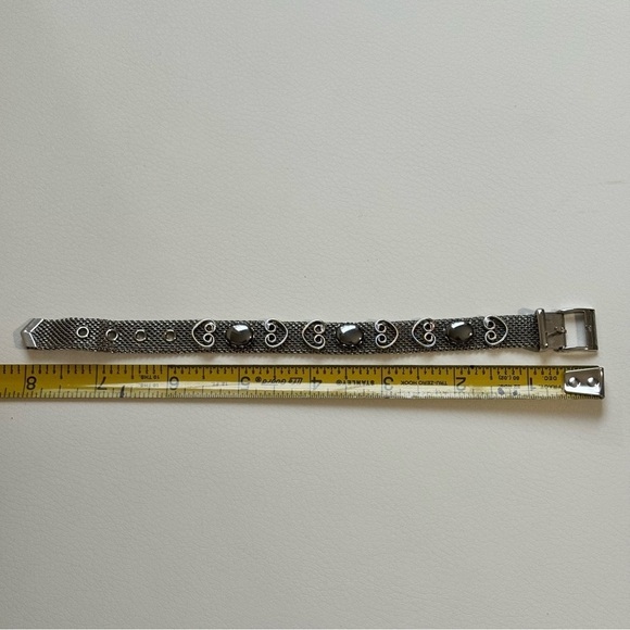 Paradis silver tone belt bracelet adjustable - Picture 5 of 6